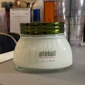 L'OCCITANE Artichaut Body Massage Cream - White with Green Cap